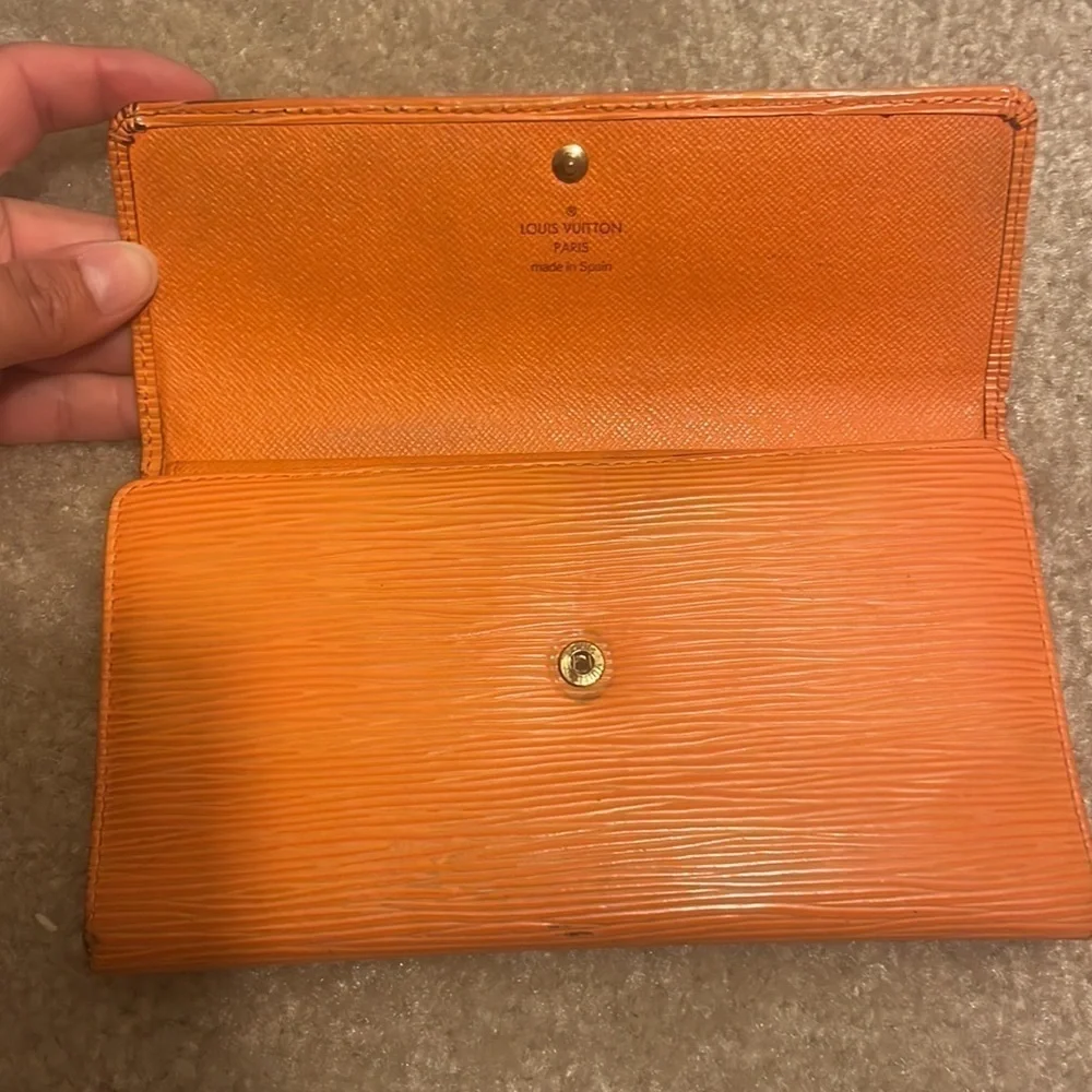 LOUIS VUITTON EPI ORNAGE WALLET FALL VIBES​​​​​